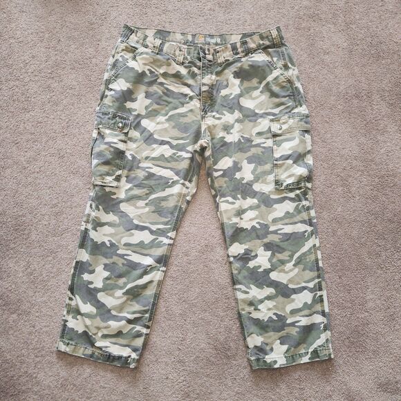 Vintage Carhartt Utility Cargo Relaxed Fit Pants Size 44x30 - Picture 1 of 9